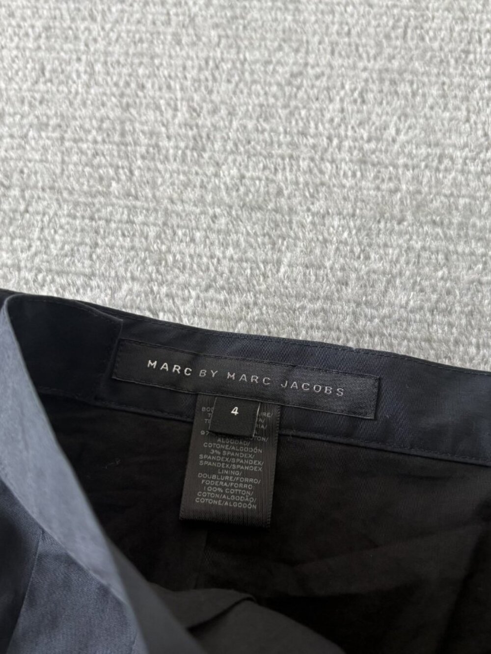 black cotton Marc Jacobs pleated A-line skirt - Picture 6 of 8